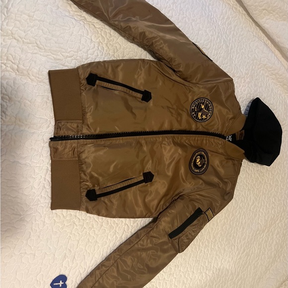 Men's Brown Bomber Jacket - Picture 8 of 9